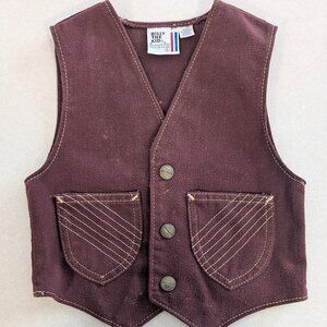 Vintage Billy the Kid Brown Suede Kid's Vest